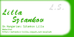 lilla sztankov business card